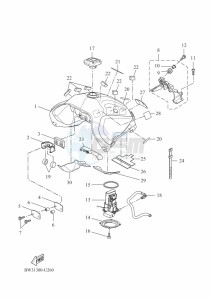 XTZ690 TENERE 700 (BW31) drawing FUEL TANK