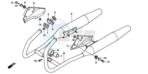 CMX250C REBEL drawing EXHAUST MUFFLER