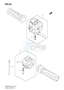 DL650 drawing HANDLE SWITCH