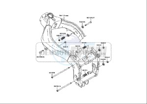 ZX-6R NINJA - 636 cc (EU) drawing ENGINE MOUNT