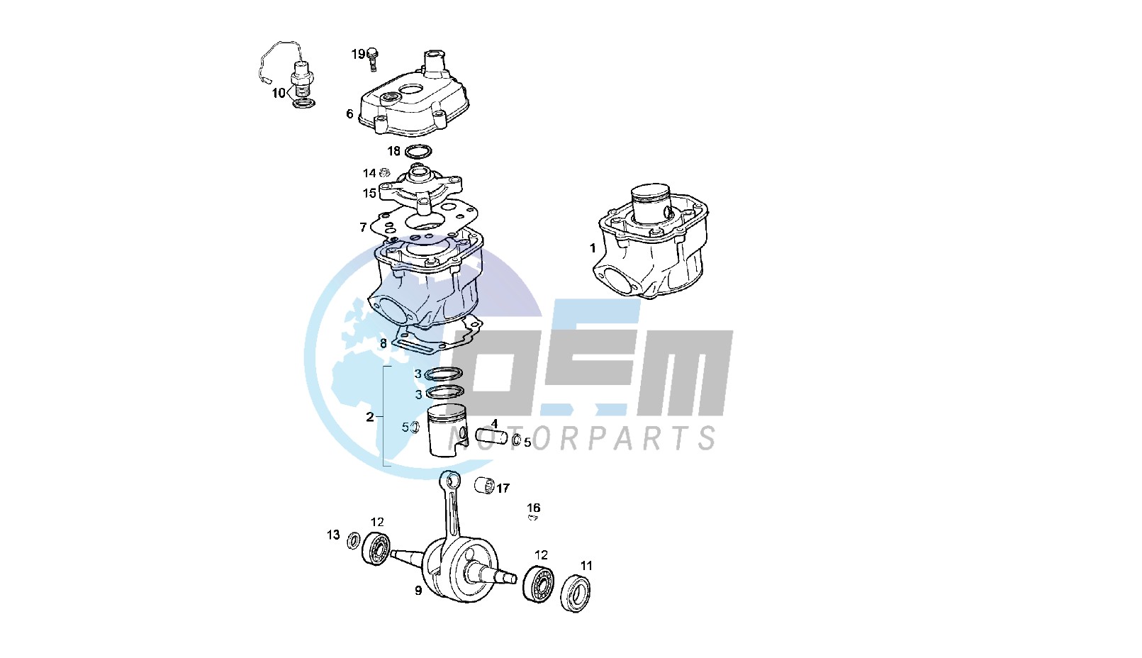 CRANKSHAFT - CYLINDER - CYLINDER HEAD