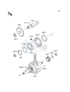 ELIMINATOR 125 BN125A6F GB XX (EU ME A(FRICA) drawing Crankshaft