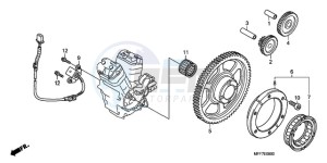 XL700V9 UK - (E / MKH) drawing PULSE GENERATOR/ STARTING CLUTCH