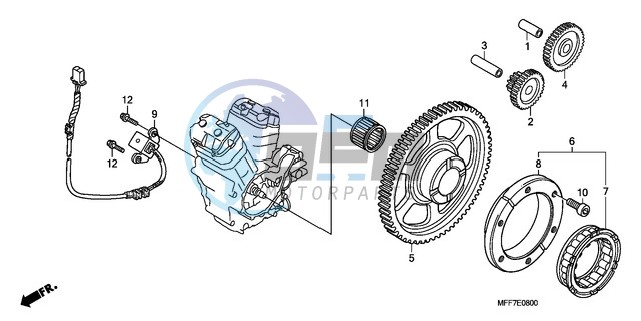 PULSE GENERATOR/ STARTING CLUTCH