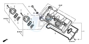 CBR600RA9 E / ABS MME drawing CYLINDER HEAD COVER