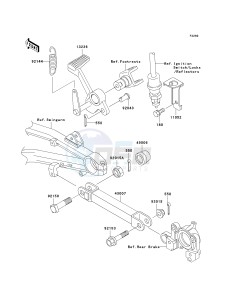 ZR 1200 A [ZX 1200 R] (A1-A3) drawing BRAKE PEDAL_TORQUE LINK