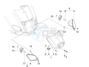 GTS 300 ie Super USA drawing Tail light - Turn signal lamps