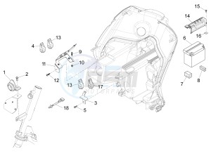 Fly 50 4t 4v drawing Remote control switches - Battery - Horn