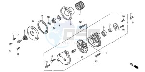 CG125 drawing OIL PUMP (1)