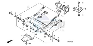 TRX420FE9 Australia - (U / 4WD) drawing SWINGARM