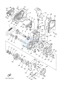 XV1900A MIDNIGHT STAR (1CR5) drawing MIDDLE DRIVE GEAR