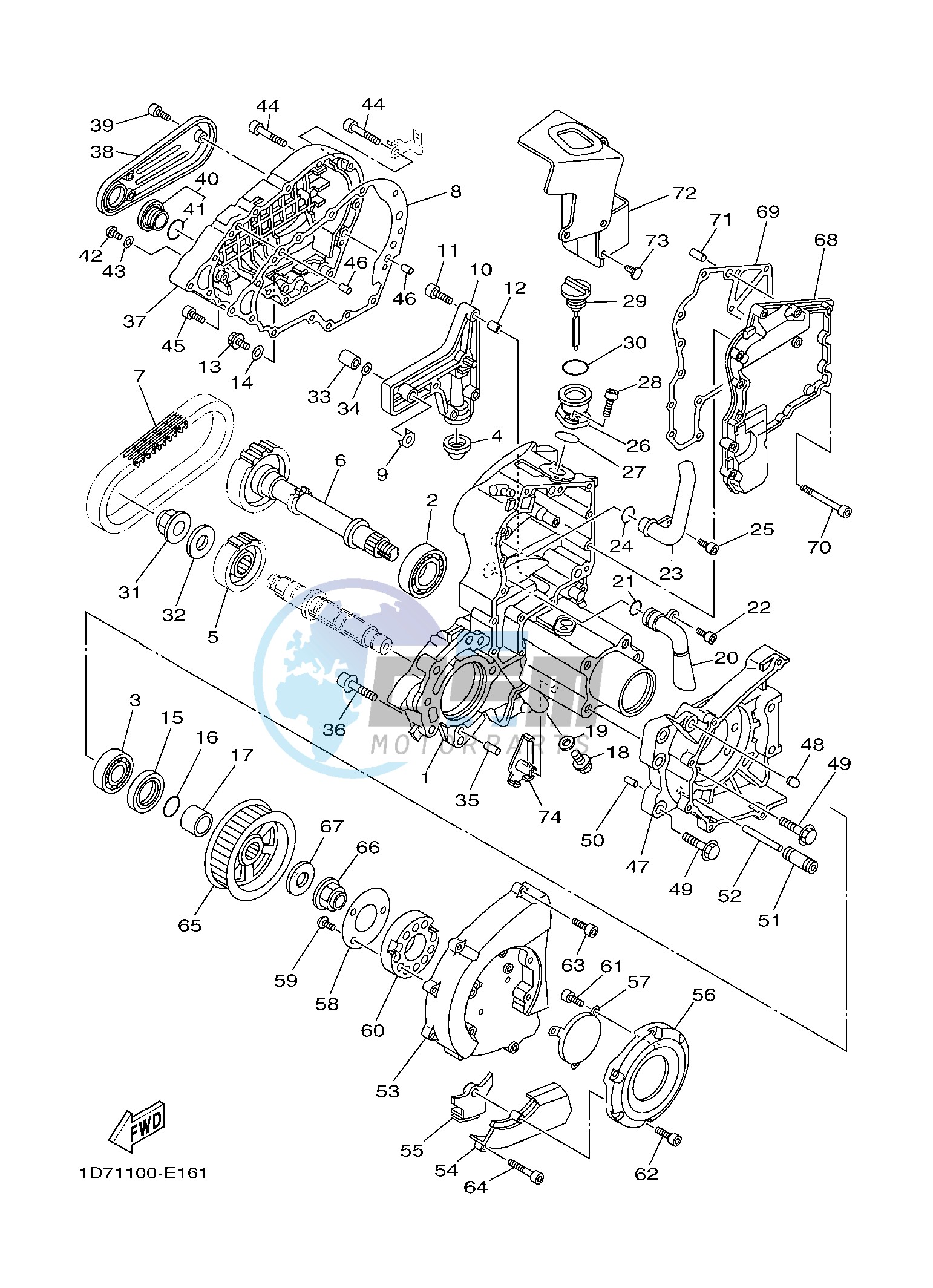 MIDDLE DRIVE GEAR