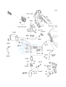 EX250 J [NINJA 250R] (J8F-J9FA) J8F drawing FUEL EVAPORATIVE SYSTEM-- J8F- --- CA- -