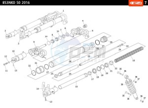 RS3-50-NAKED-ORANGE drawing FRONT FORK