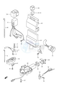 DF 300A drawing PTT Switch/Engine Control Unit