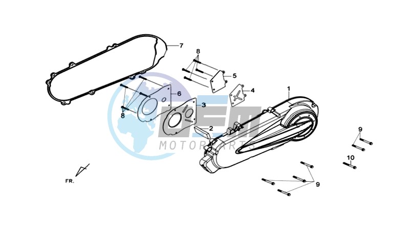 CRANKCASE COVER LEFT