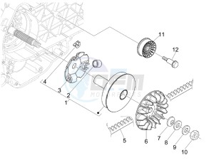 Beverly 300 ie Tourer (USA) USA drawing Driving pulley