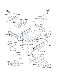 MULE 3010 DIESEL 4x4 KAF950-B3 EU drawing Carrier(s)