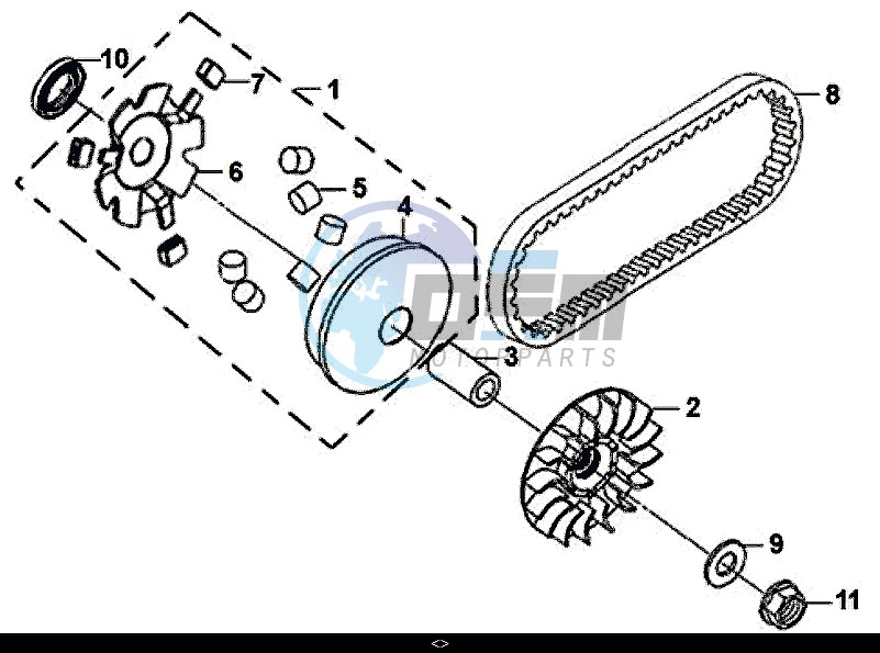 MOVABLE DRIVE FACE ASSY