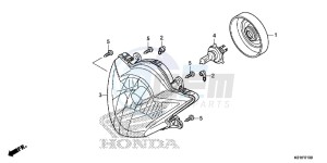 SH125SE SH125S UK - (E) drawing HEADLIGHT