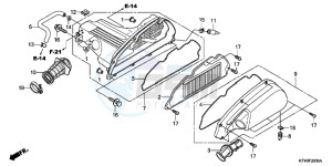 SH300C drawing AIR CLEANER