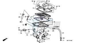 XL700V9 UK - (E / MKH) drawing AIR CLEANER