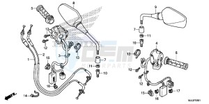 NC700XDE NC700XD 2ED - (2ED) drawing SWITCH/ CABLE ( NC700XD/ 750XD)