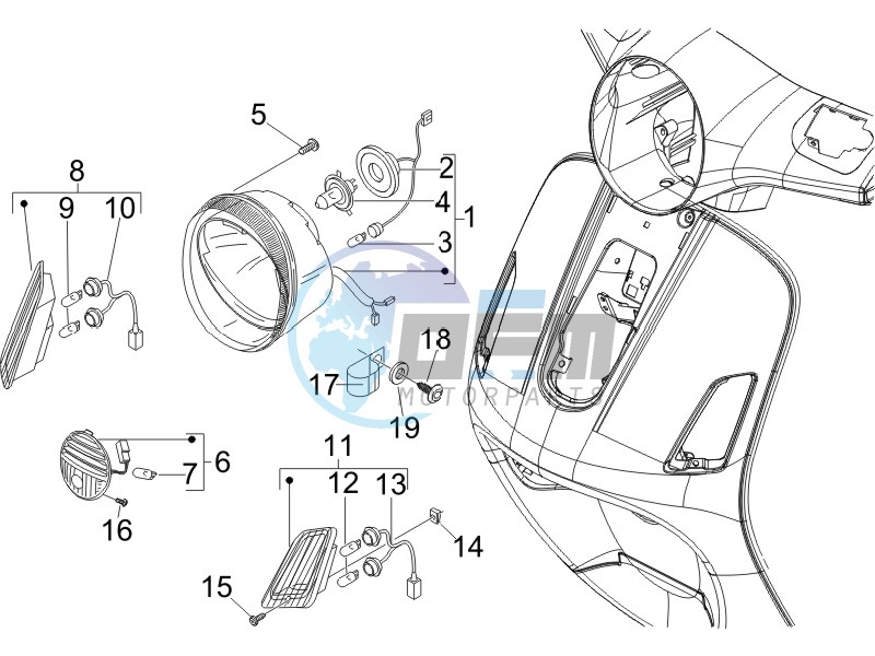 Head lights - Turn signal lamps