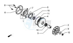 Hexagon 250 GT (578477) 578477 drawing Half-pulley assy. driving