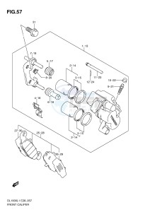 DL1000 (E28) V-Strom drawing FRONT CALIPER