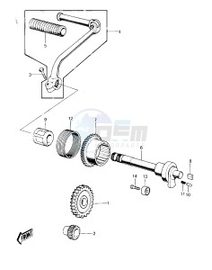 KD 80 C [KD80] (M1-M2) [KD80] drawing KICKSTARTER MECHANISM