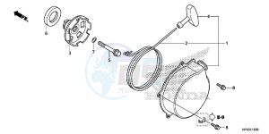 TRX420FMD TRX420 Europe Direct - (ED) drawing RECOIL STARTER