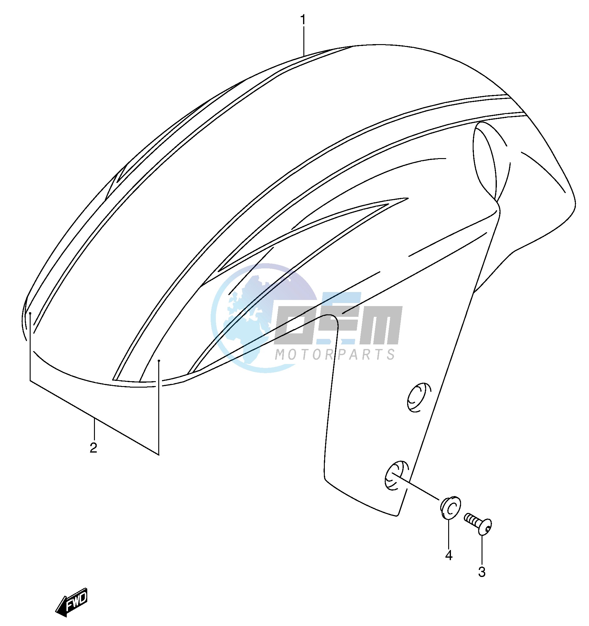 FRONT FENDER (GSX-R600ZK3)