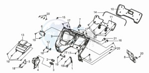 GTS250 INJECTION drawing COWLING / SPARE TANK