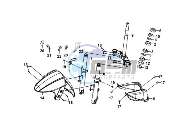 STEERING STEM FRONT CUSHION