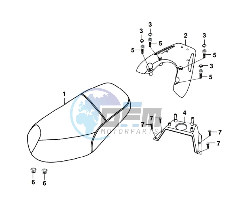 Seat rear grip