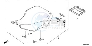 TRX420FEC drawing SEAT