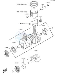 JF 650 A [X2] (A1-A2) [X2] drawing CRANKSHAFT_PISTONS