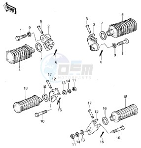 KZ 440 D [LTD BELT] (D1) [LTD BELT] drawing FOOTRESTS -- 80 D1- -