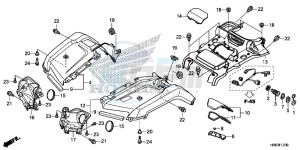 TRX500FA5G TRX500FA Europe Direct - (ED) drawing FRONT FENDER