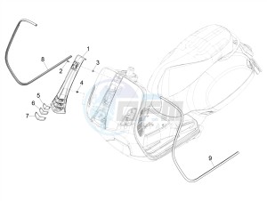 GTS 300 SUPER HPE-TECH 4T 4V IE ABS E4 (EMEA) drawing Front shield