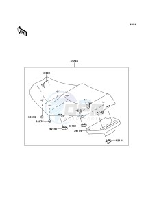 1400GTR_ABS ZG1400CDF FR GB XX (EU ME A(FRICA) drawing Seat