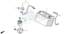 NT650V DEAUVILLE drawing BATTERY