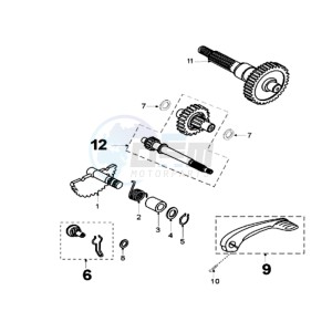 FIGHT R drawing DRIVE SHAFTS / KICKSTARTER