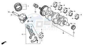 CBF600SA drawing CRANKSHAFT/PISTON