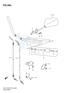 GSF1250 (E2) Bandit drawing HANDLEBAR (MODEL L0)