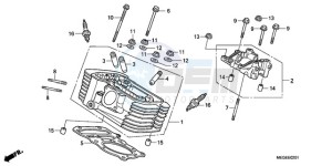 VT750CA9 Australia - (U / MME SPC) drawing REAR CYLINDER HEAD