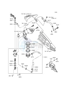 NINJA_ZX-6R ZX600REF FR GB XX (EU ME A(FRICA) drawing Rear Master Cylinder