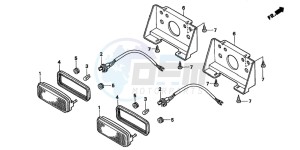 TRX450FM drawing TAILLIGHT