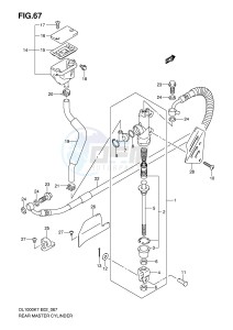 DL1000 (E2) V-Strom drawing REAR MASTER CYLINDER